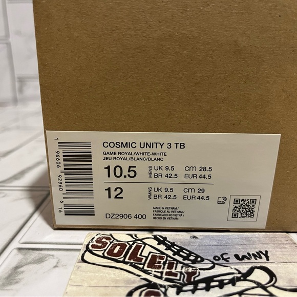 New Nike Cosmic Unity 3 TB Royal Blue White Basketball Shoes Mens Kobe KD Jordan - Picture 14 of 15